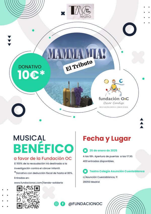 Mamma Mia! en Madrid Fundación OC Contra el cáncer